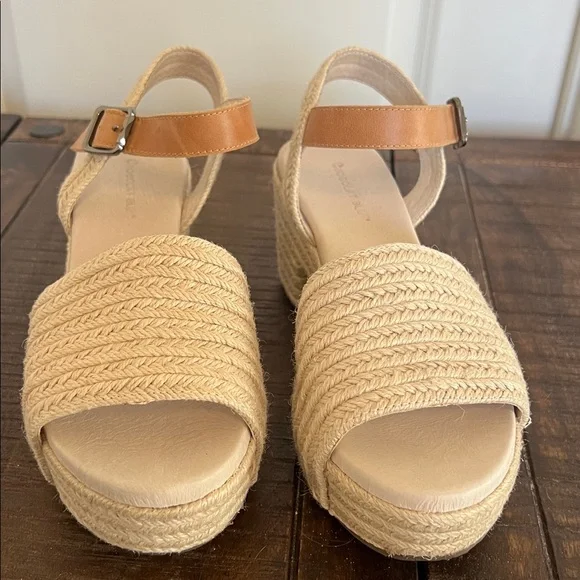 Chocolat Blue Gema Platform Sandals Espadrille Size 8 EUC - Picture 5 of 11